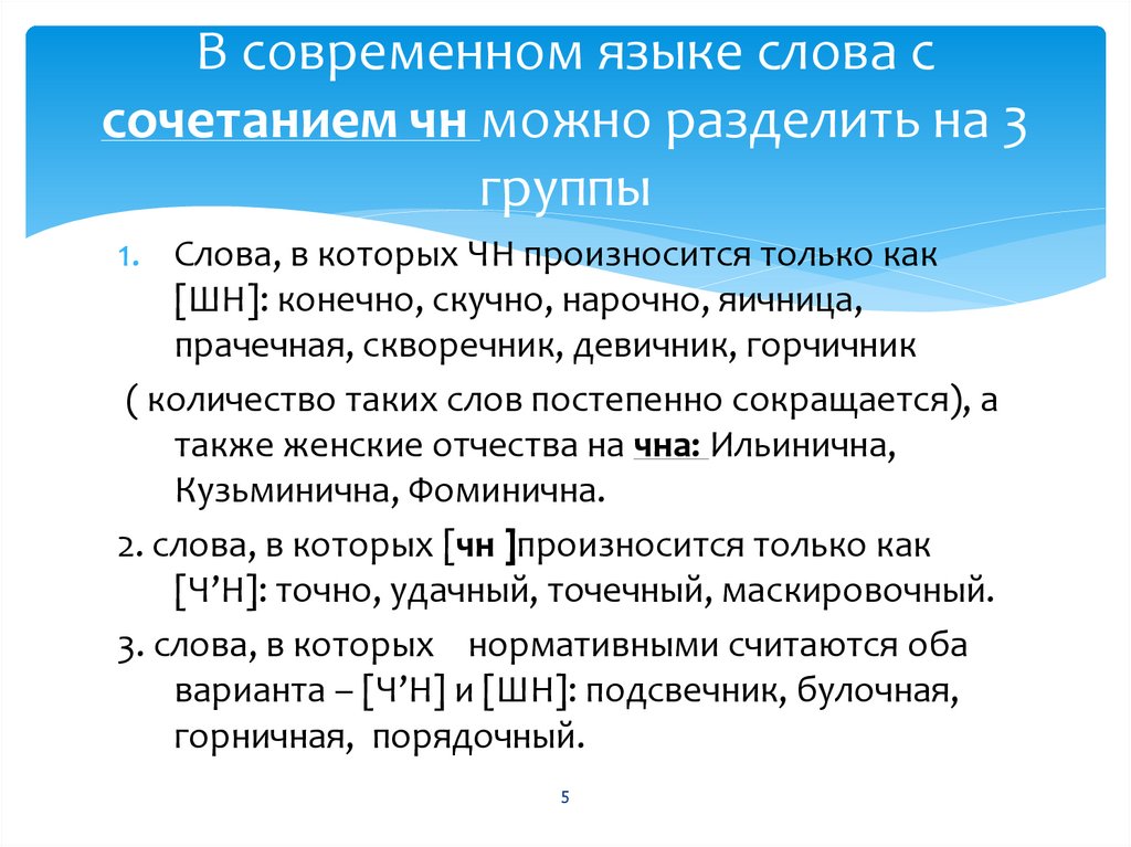 Современные литературные слова