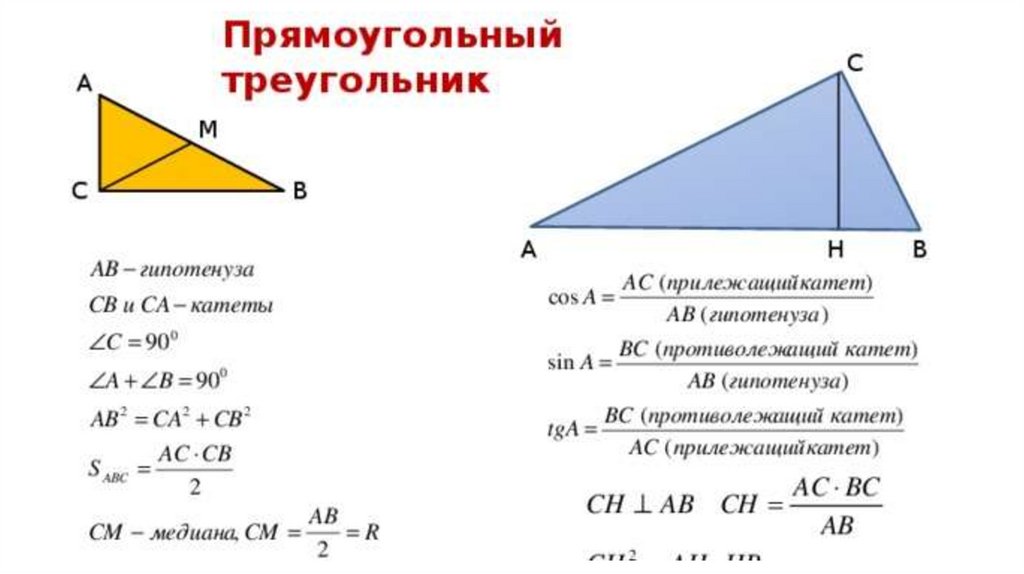 Треугольники егэ