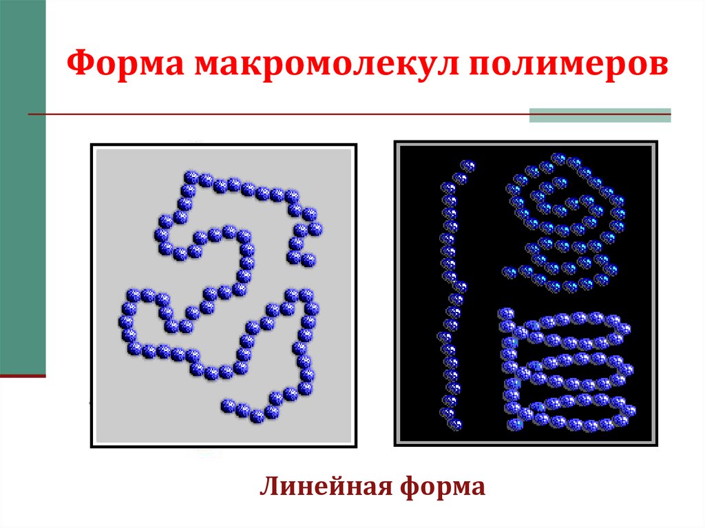 Форма макромолекул полимеров