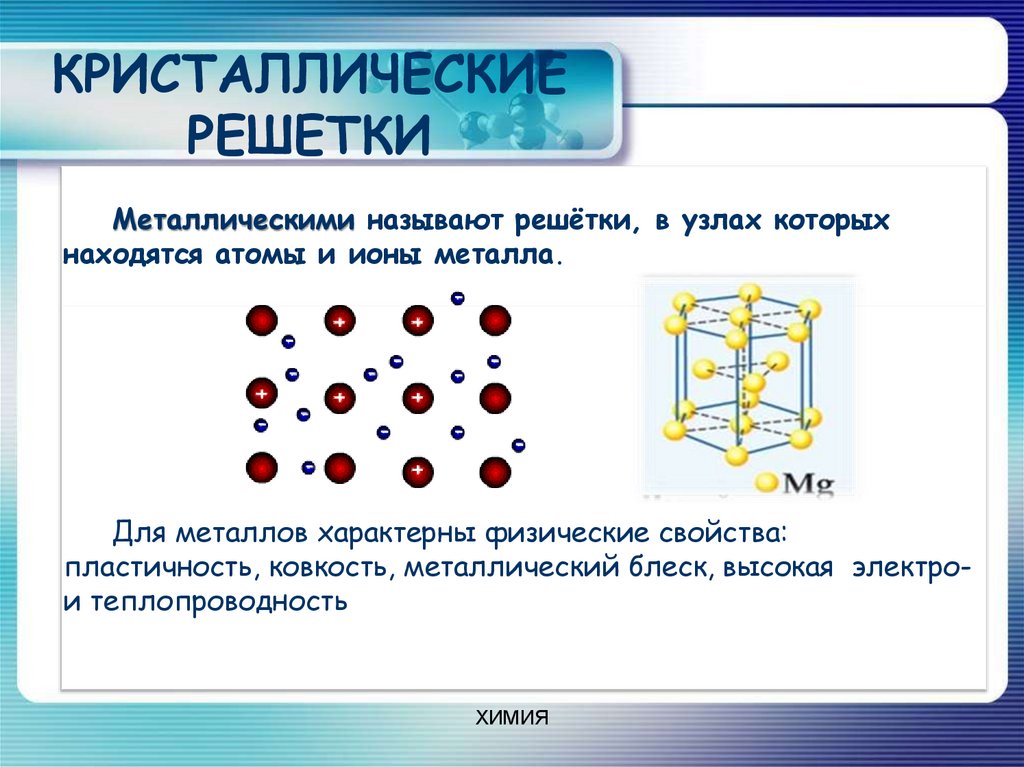 Кристаллические решетки кратко. Кристаллические решётки химия 8. Кристаллические решётки химия 8 класс. Химические свойства атомной кристаллической решетки. Кристаллическая решетка в узлах которой находятся ионы металлов.