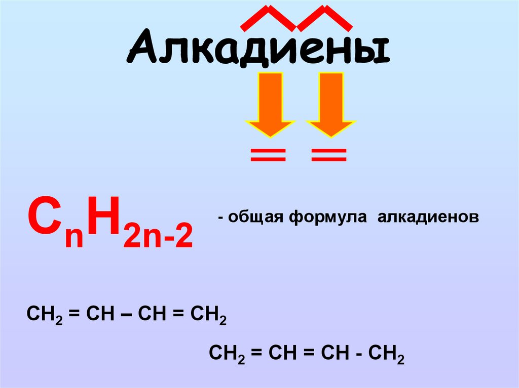 Алкадиены. Общая формула - презентация онлайн