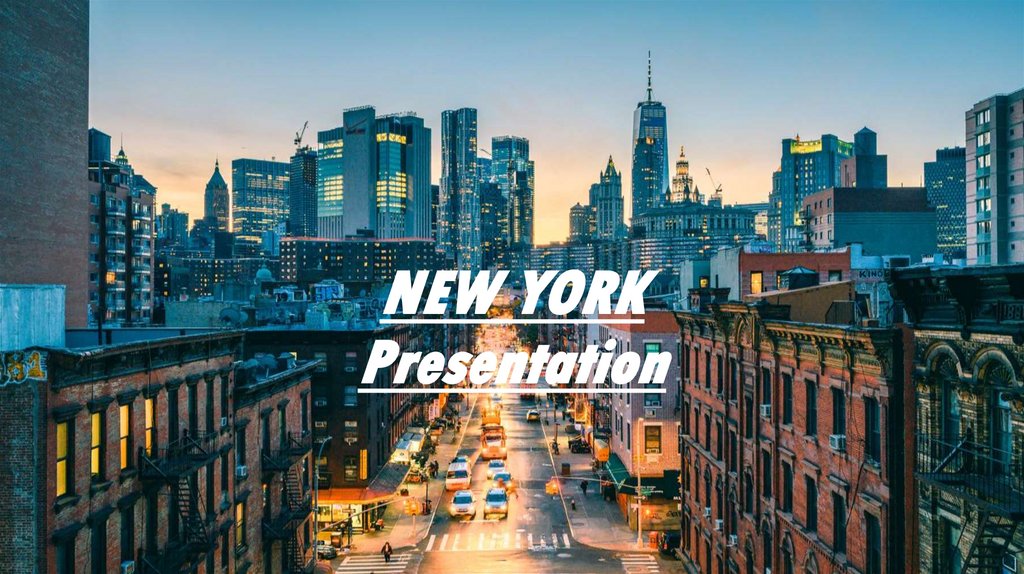 new york city presentation