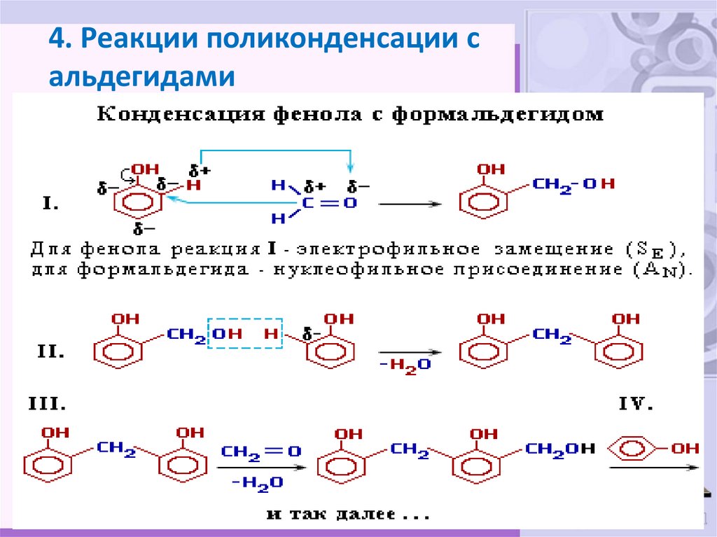 Реакция поликонденсации глюкозы. Механизм реакции поликонденсации. Реакция конденсации фенолов с альдегидами. Требования к полимерам для поликонденсации. Конденсация фенола с формальдегидом.