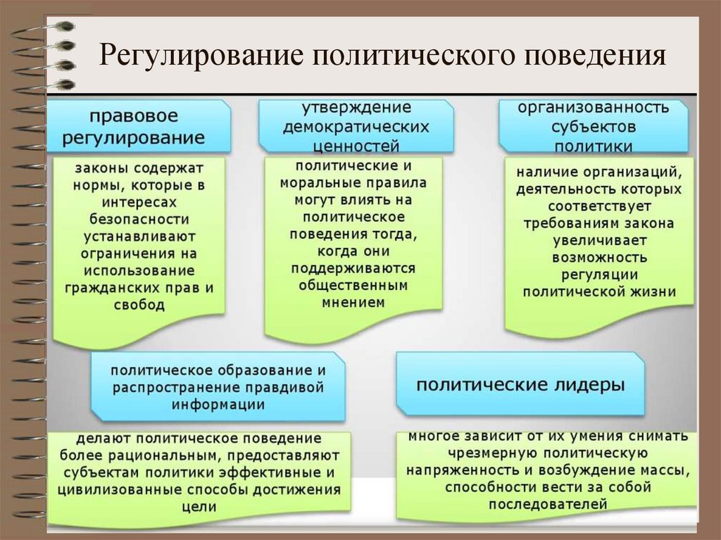 Регулирование политического поведения