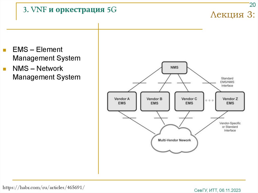 3. VNF и оркестрация 5G