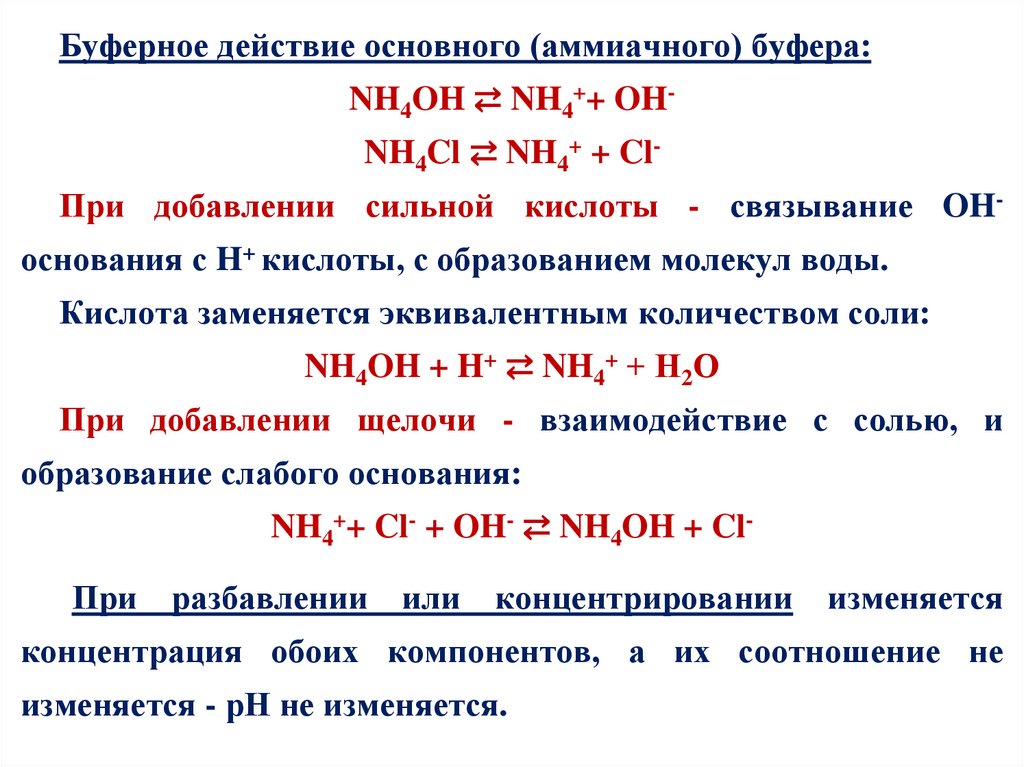 Буферные системы организма.