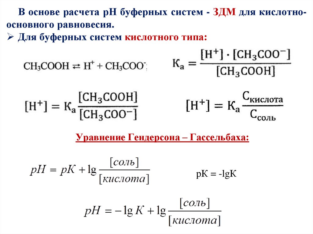 Презентация буферные системы