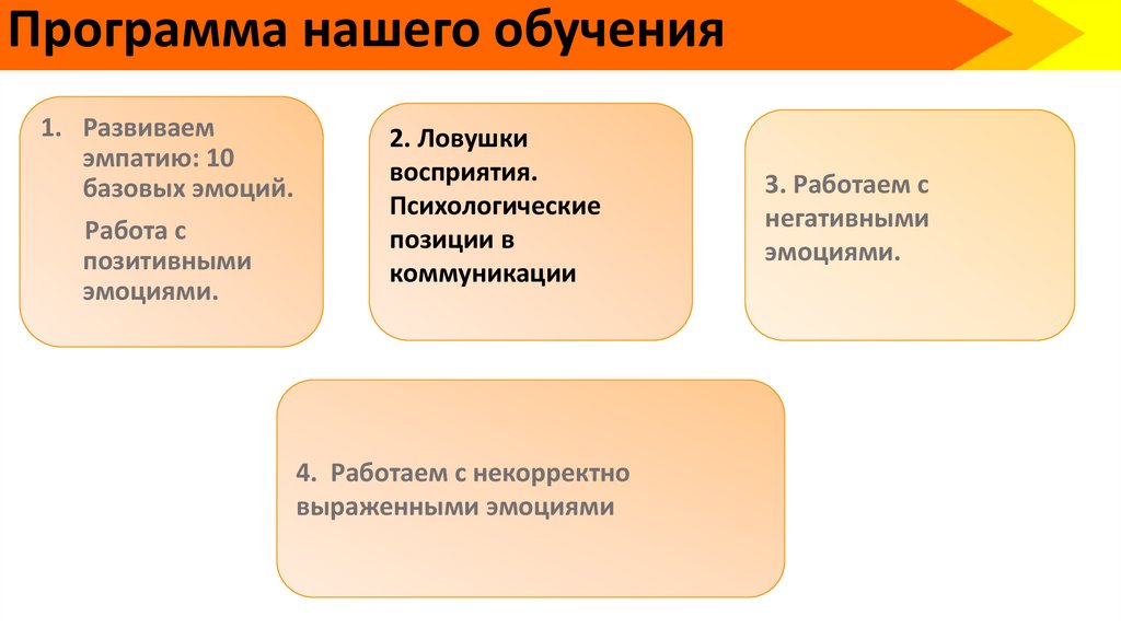 Программа нашего обучения