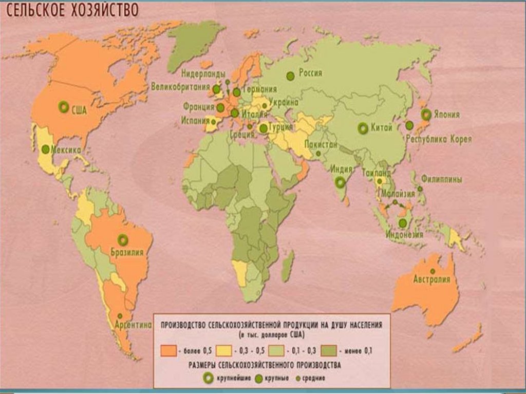 Мировое сельскохозяйственное производство. Мировое животноводство карта.