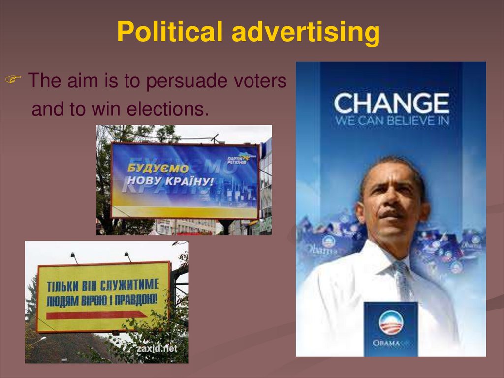 Political advertising