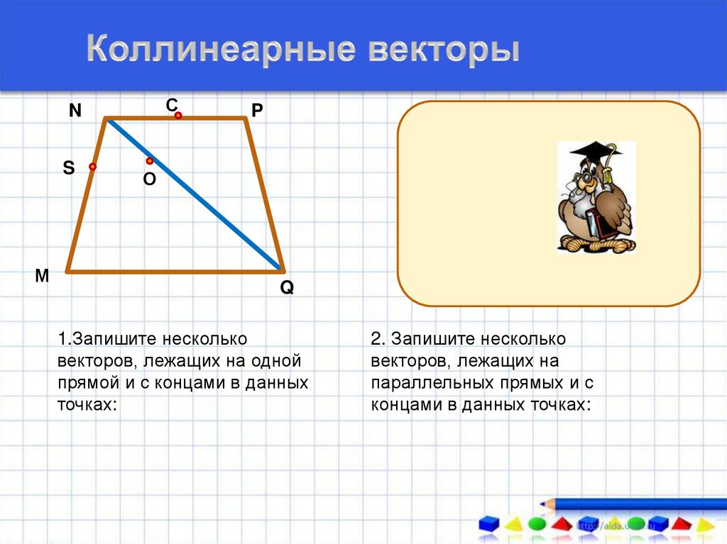 Концы данного. Концы векторов лежат на прямой. Коллинеарные векторы примеры в параллелограмме. Сумма векторов лежащих на одной прямой. Векторы не лежащие на одной и не лежащие на параллельных прямых.