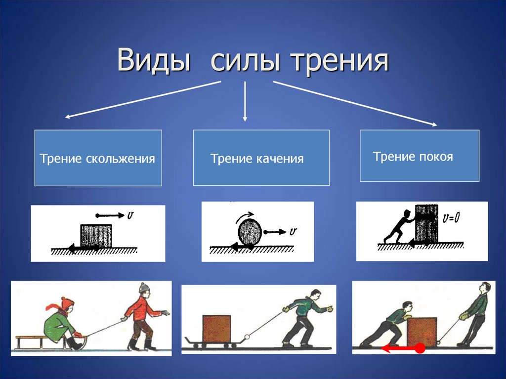 Виды силы трения