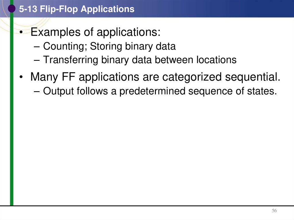5-13 Flip-Flop Applications