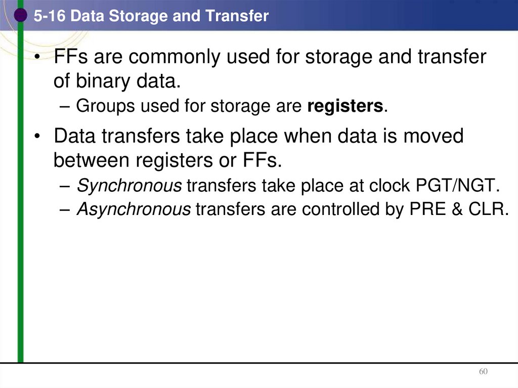 5-16 Data Storage and Transfer