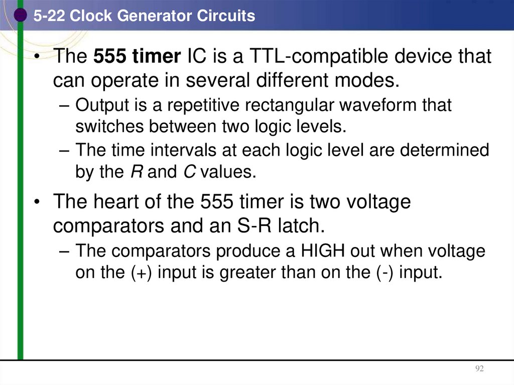 5-22 Clock Generator Circuits