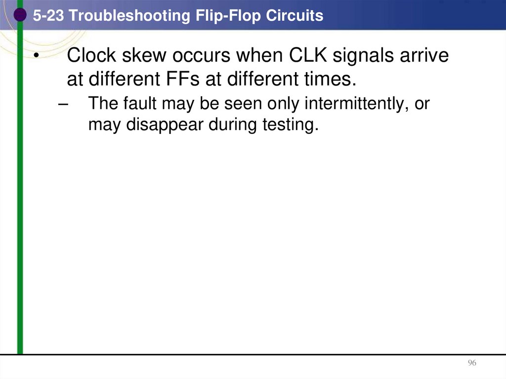 5-23 Troubleshooting Flip-Flop Circuits