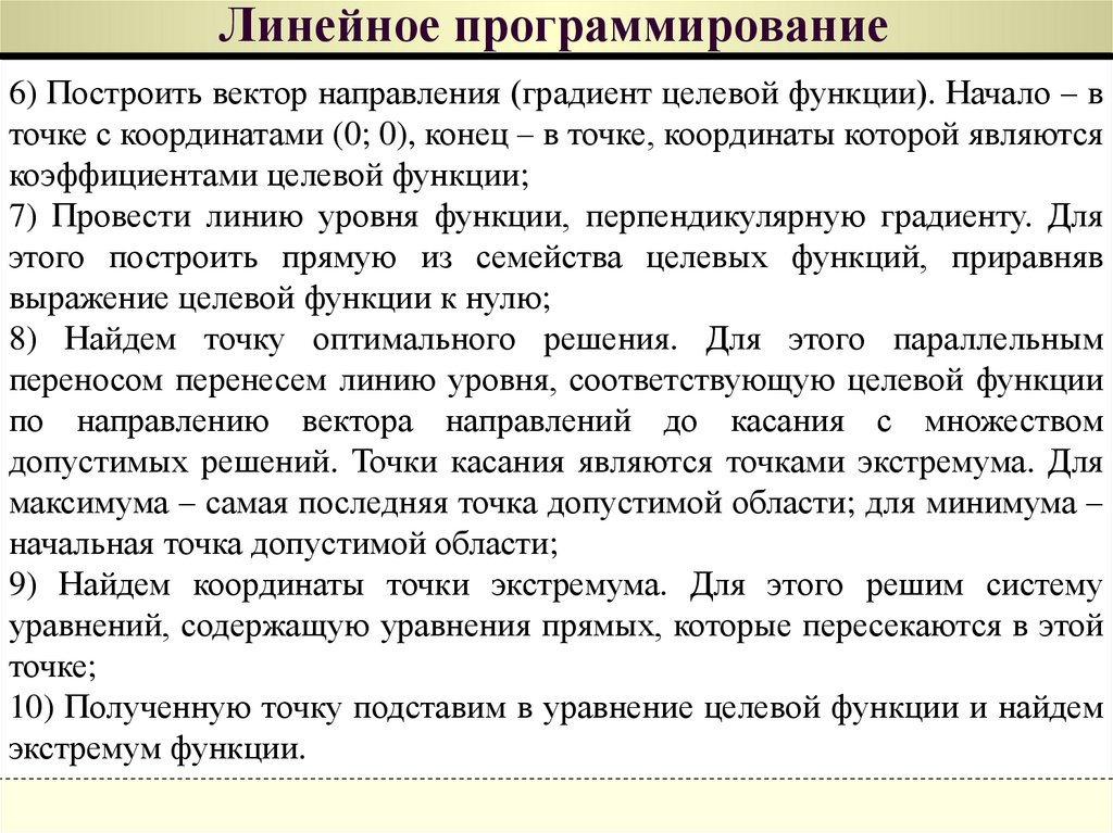 Линейное программирование