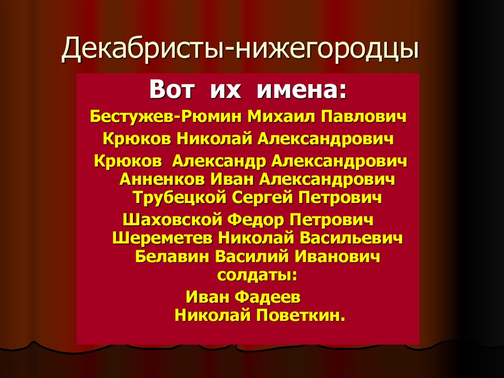 Судьба декабристов. Декабристы нижегородцы. Нижегородцы декабристы имена. Декабристы нижегородцы доклад. Декабристы нижегородцы презентация.