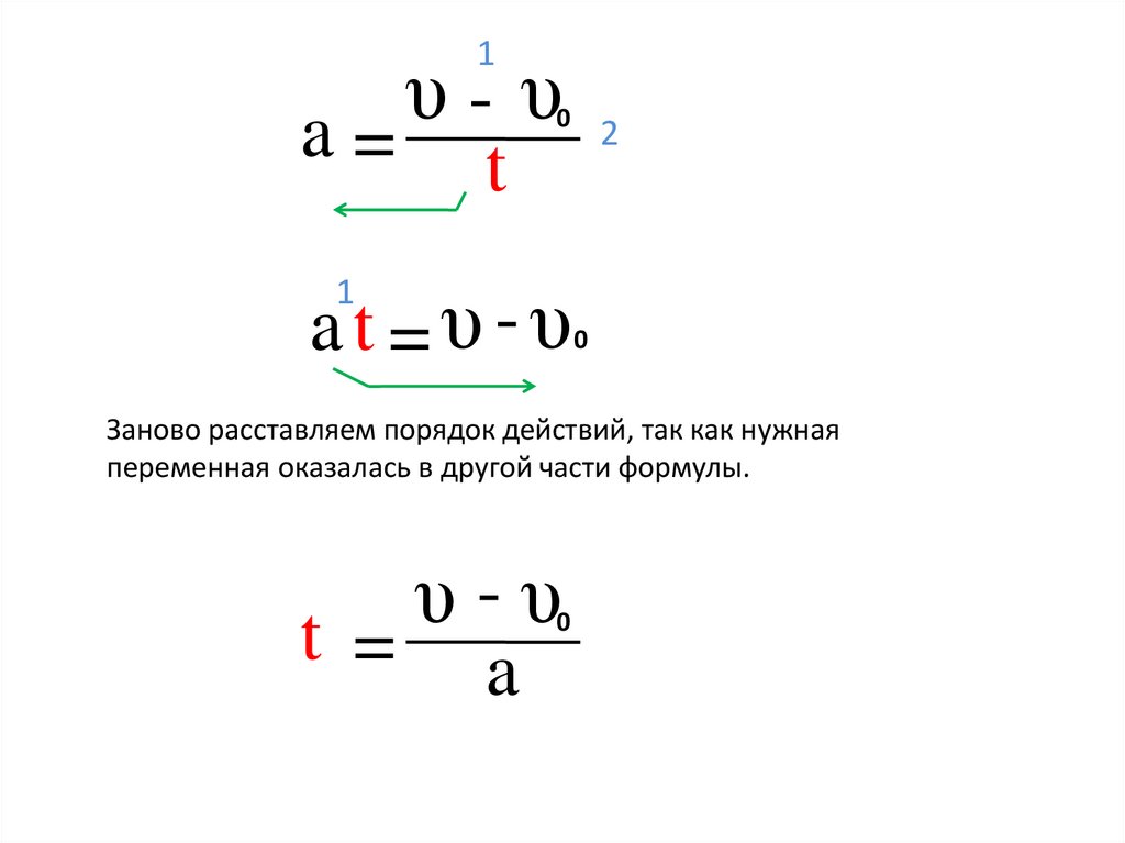Как из формулы перемещения выразить время. Как из формулы перемещения выразить время