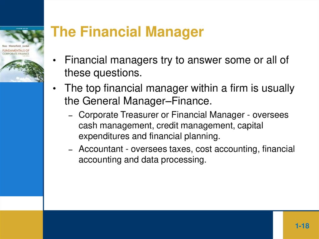 The Financial Manager