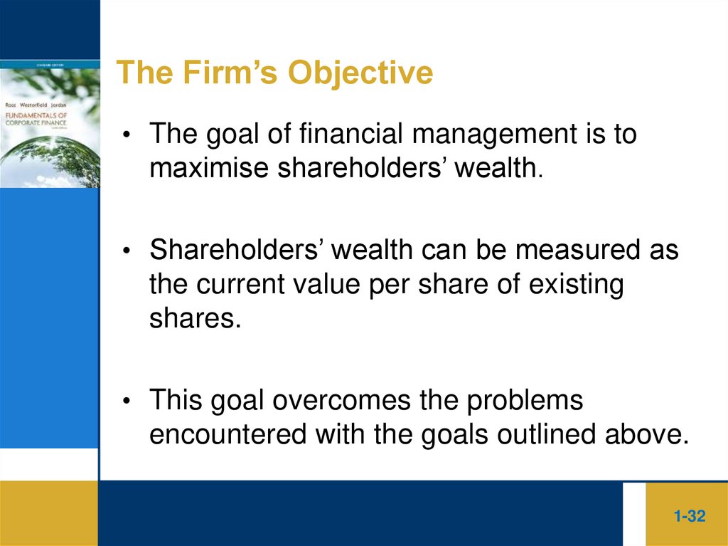 The Firm’s Objective