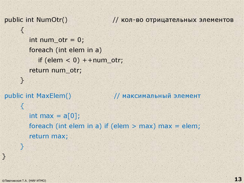 Первый отрицательный элемент массива. INT num. Максимальный элемент в integer. Foreach(INT Х in nums) это. Public INT.