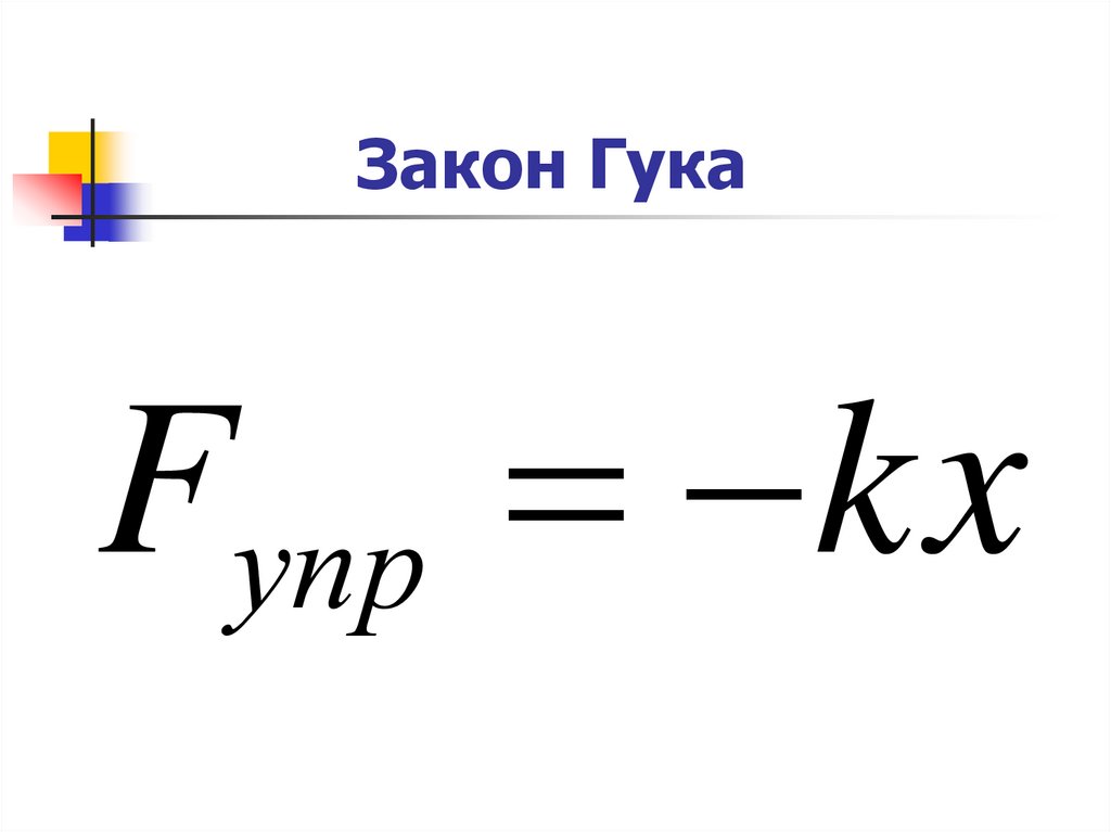 Закон гука формула по физике