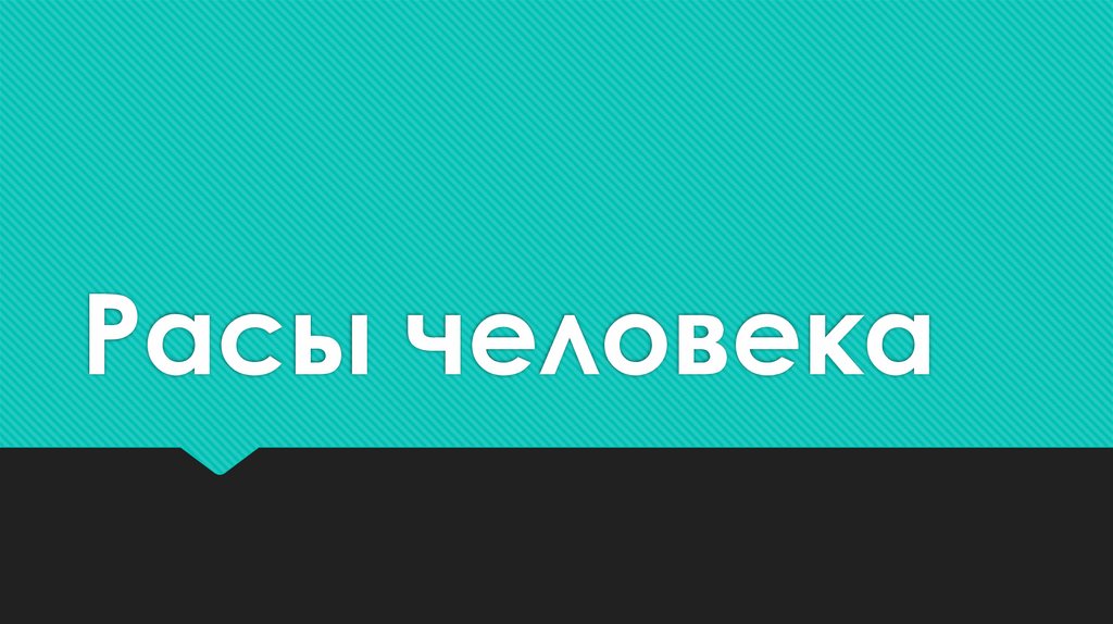 Расы человека - презентация онлайн