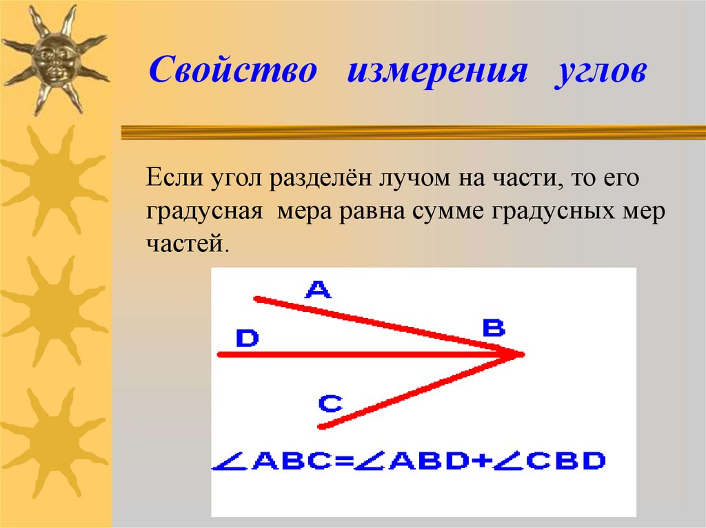 Дайте определение отрезка луча угла. Луч и угол геометрия 7 класс. Обозначение лучей и углов в геометрии 7 класс. Деление лучиками. Определение луча и угла 7 класс.