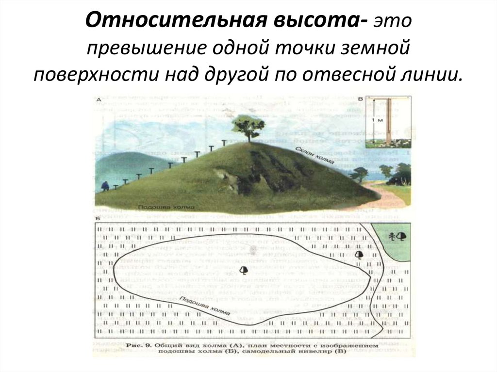 Земная поверхность на плане