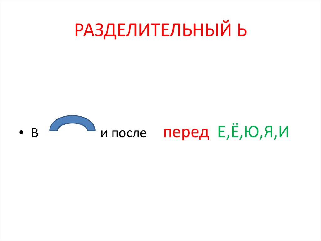 РАЗДЕЛИТЕЛЬНЫЙ Ь