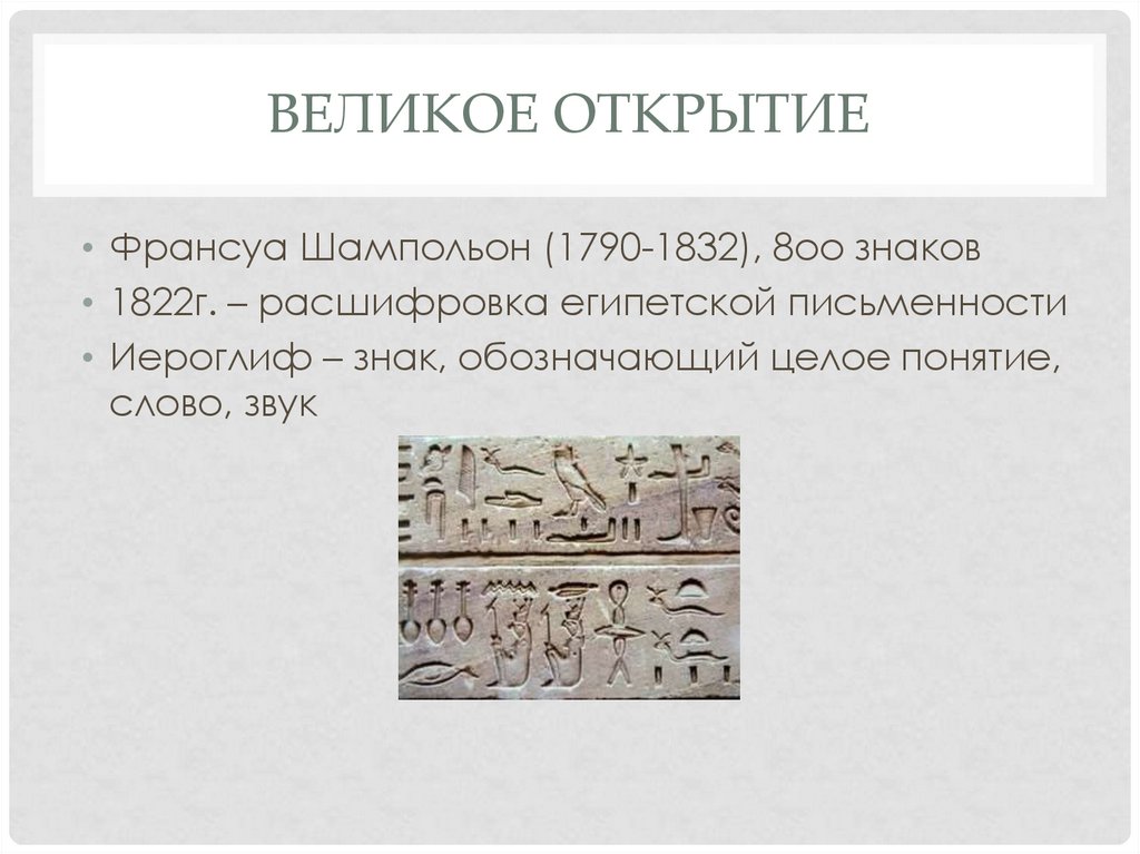 Великое открытие
