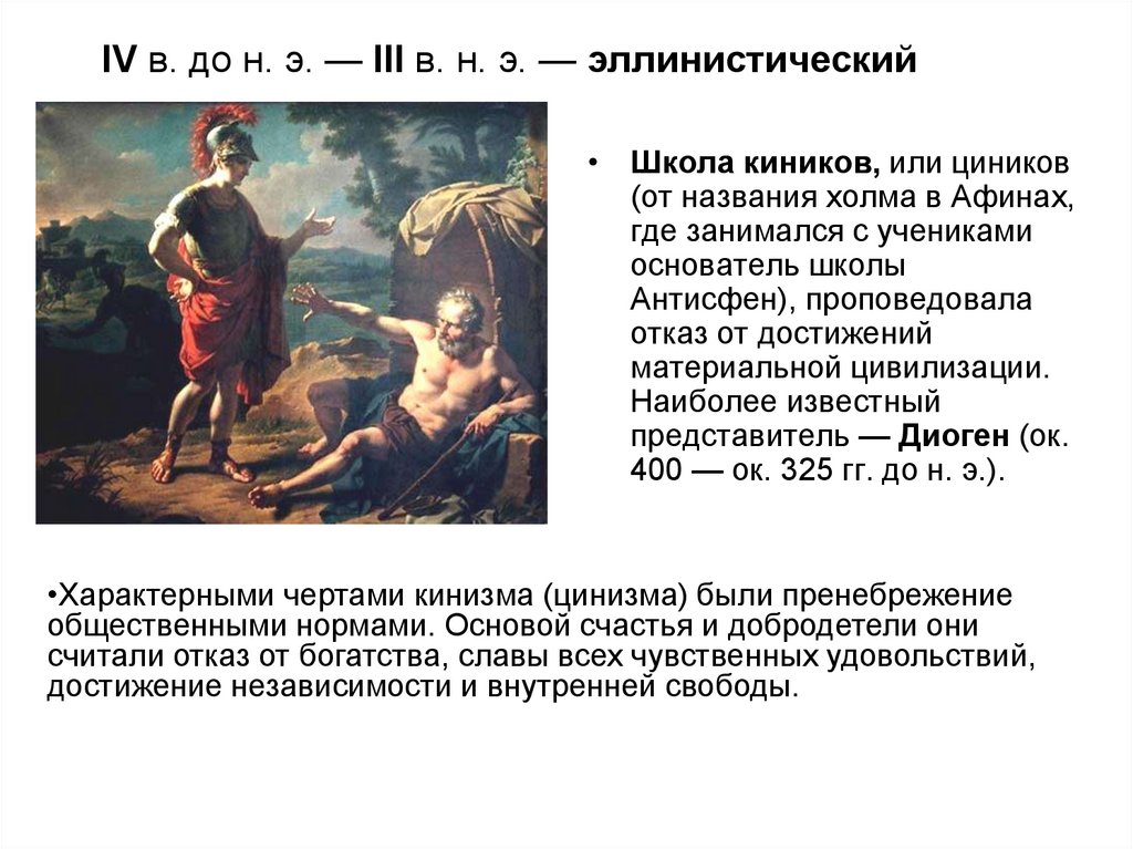 IV в. до н. э. — III в. н. э. — эллинистический