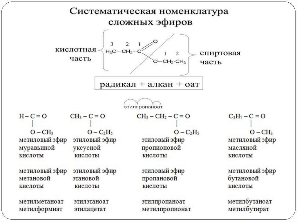 Охарактеризуйте физические и химические свойства сложных эфиров