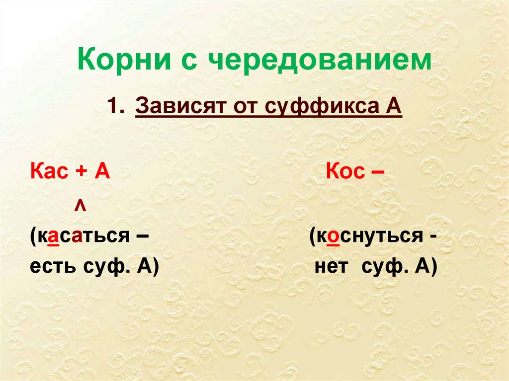 Корни с чередованием презентация 9 класс