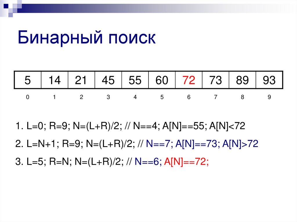 Бинарный поиск