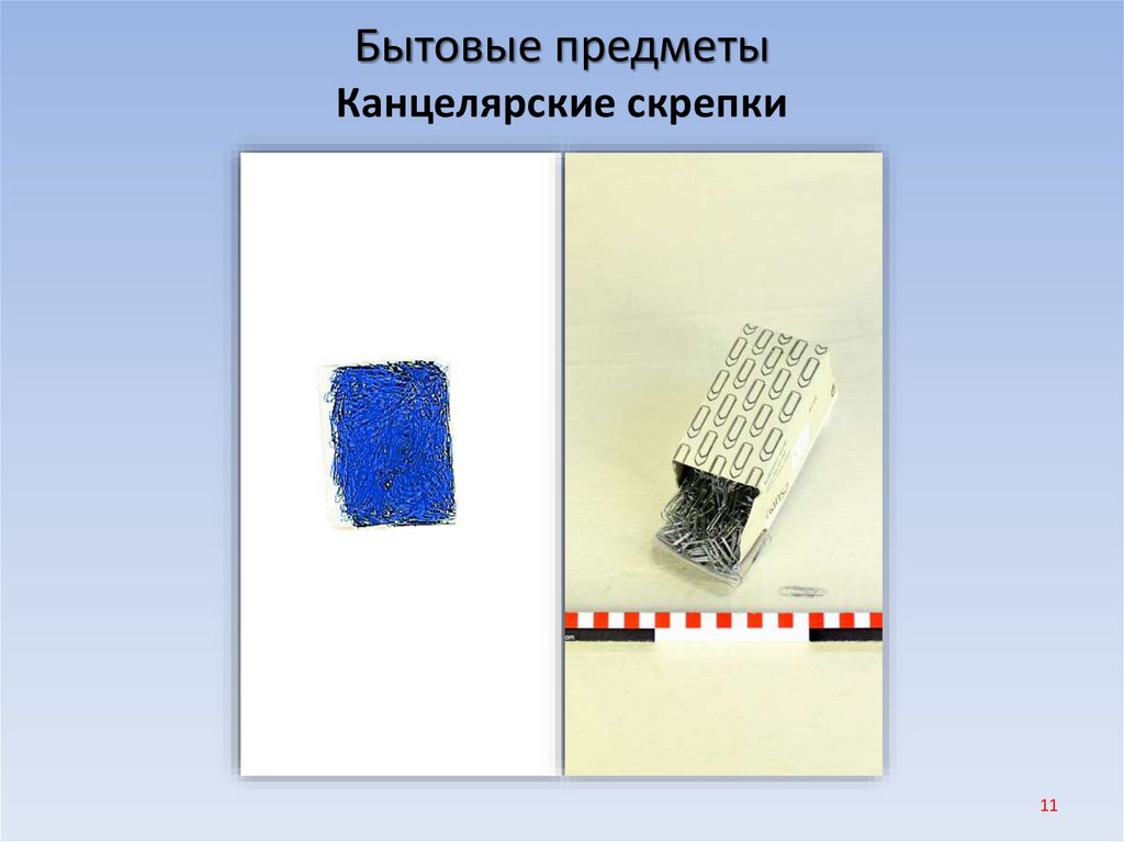 Бытовые предметы Канцелярские скрепки