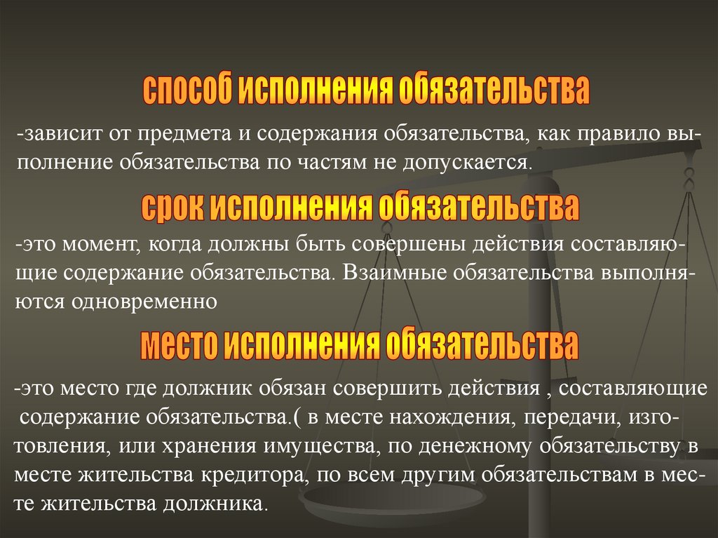 Обеспечение исполнения обязательств презентация