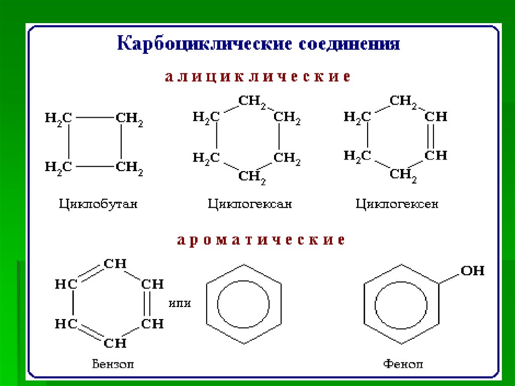 Насыщенные органические соединения. Органические соединения циклические карбоциклические. Формулы карбоциклических соединений. Циклические углеводороды карбоциклические гетероциклические. Формула циклических соединений.