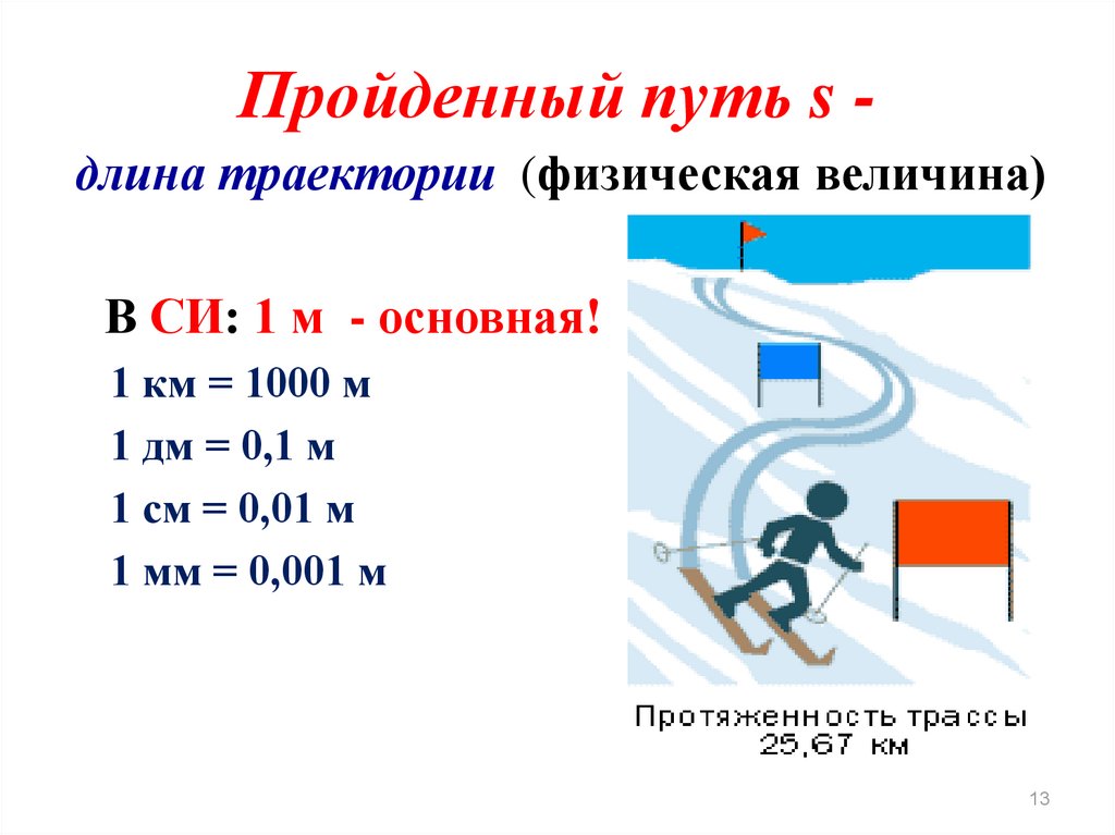 Величина пройденного пути. Пройденный путь. Пройденный путь это в физике. Путь это длина траектории. Траектория и пройденный путь.