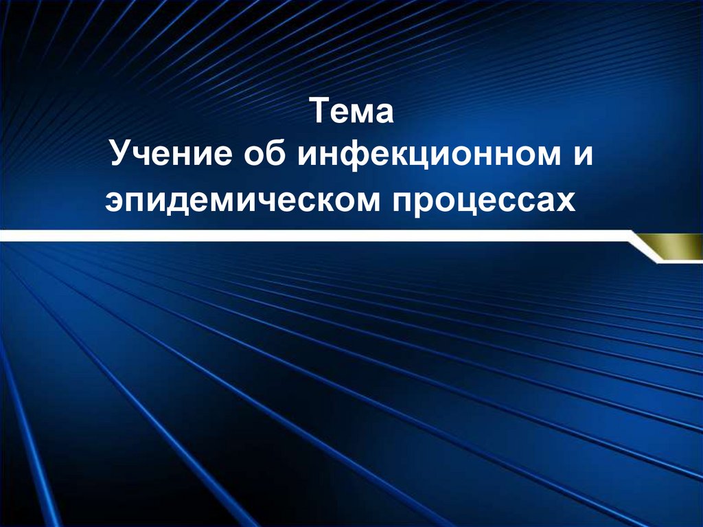 Учение об эпидемическом процессе презентация