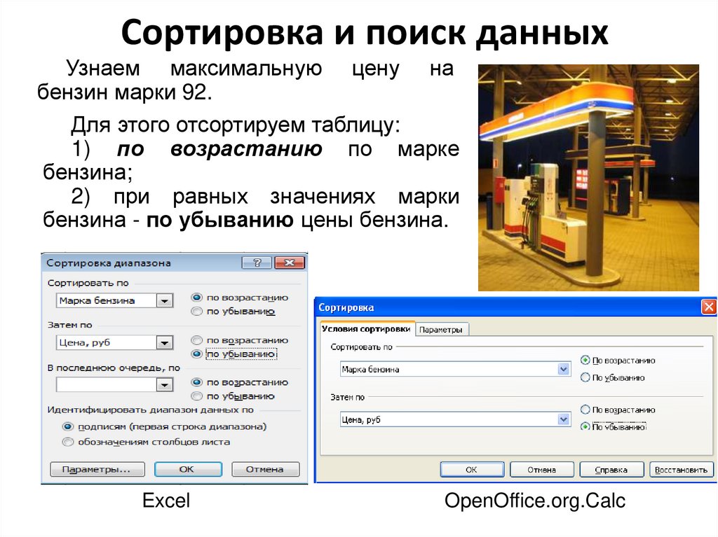 Идет поиск данных. Сортировка и поиск данных в электронных таблицах. Сортировка марки. Сортировка с условием расширения диапазона. Перед нами сортировка данных поиск данных.