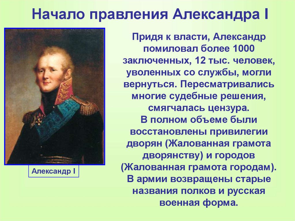 Пришедших кратко. Начало правления Александра i. Годы правления Александра 1. Александр 1 царствование. Александр 1 правление.