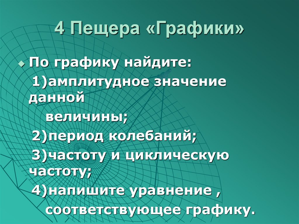 4 Пещера «Графики»