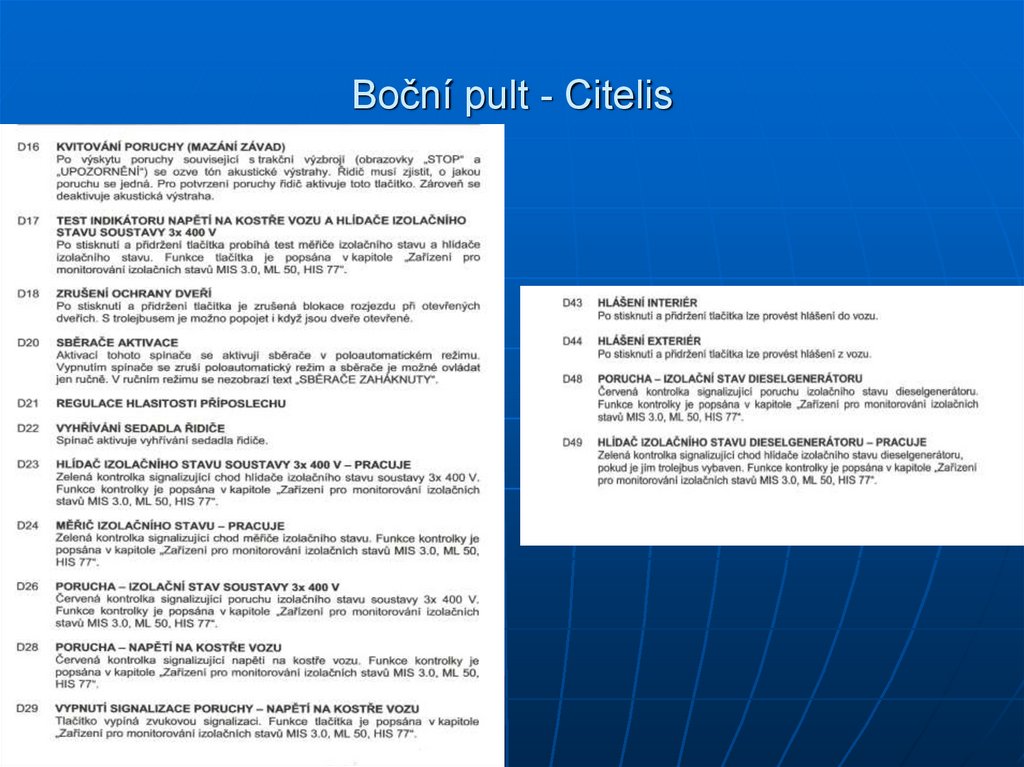Boční pult - Citelis