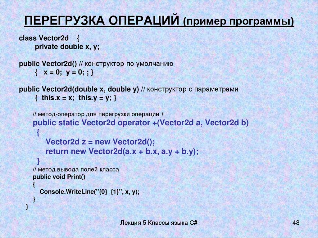 Презентация программы пример