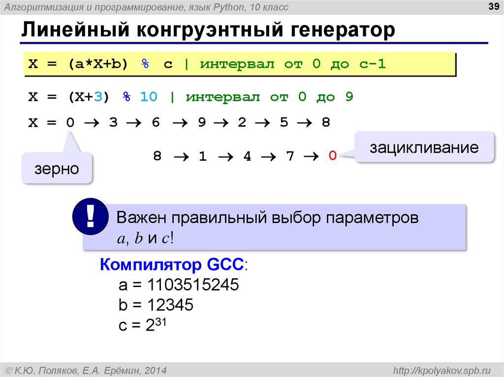 Сгенерировать число python