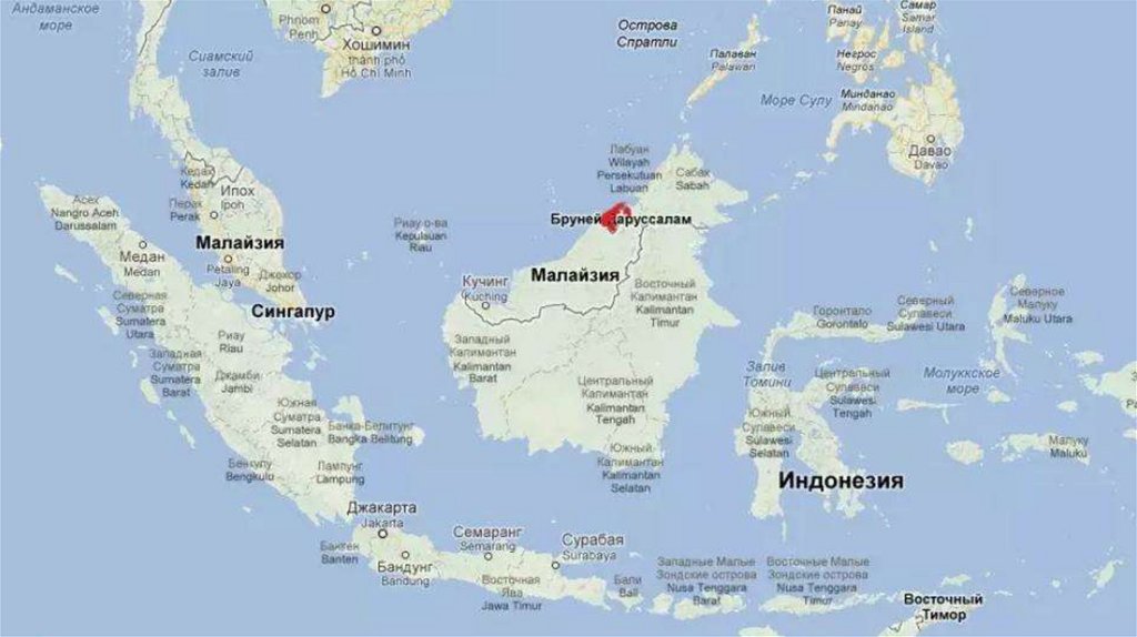 Филиппины индонезия малайзия. Государство Бруней-Даруссалам на карте. Бруней столица на карте. Бруней расположение на карте. Бруней политическая карта.