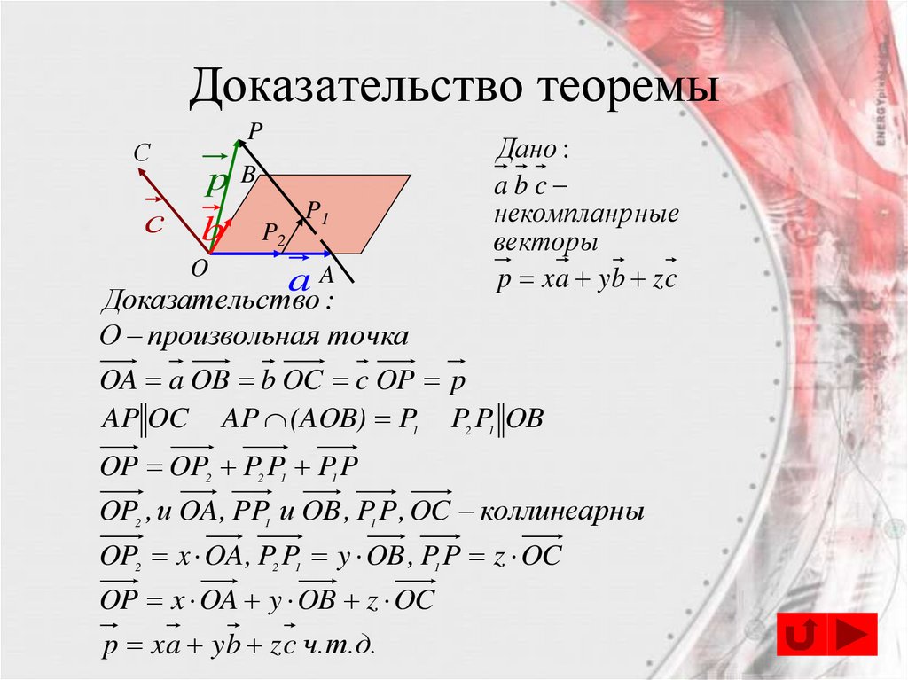 Доказательство теоремы