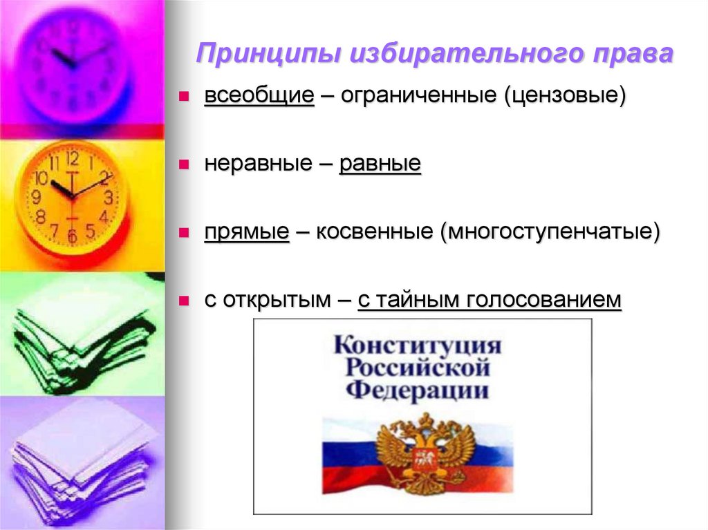 Принципы избирательного права